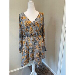 NWT Free People Teegan Floral Mini Dress